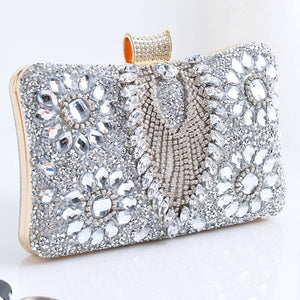 ACCITY - Women Dinner Chain One-shoulder Diamond Bag