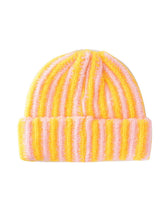 Load image into Gallery viewer, Funkyrel® Atzbranding Limited - Haila - Color-block Striped Cuffed Knitted Beanie - Warm &amp; Stylish: Yellow
