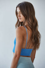 Load image into Gallery viewer, By Together - S1003 | Seamless Ribbed Triangle Chest Spaghetti Strap Brami: White / SM
