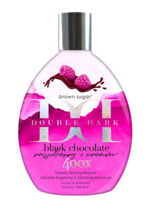 Black Chocolate Raspberry Cream Tanning Lotion Bottle