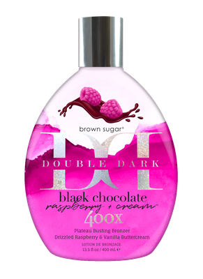 Black Chocolate Raspberry Cream Tanning Lotion Bottle