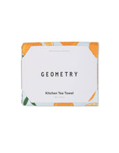 Load image into Gallery viewer, Geometry - Sweet Orange Tea Towel
