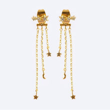Load image into Gallery viewer, Girls Crew - Meteor Shower Dangle Earrings: Gold
