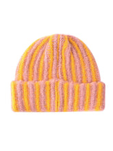 Load image into Gallery viewer, Funkyrel® Atzbranding Limited - Haila - Color-block Striped Cuffed Knitted Beanie - Warm &amp; Stylish: Yellow
