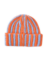 Load image into Gallery viewer, Funkyrel® Atzbranding Limited - Haila - Color-block Striped Cuffed Knitted Beanie - Warm &amp; Stylish: Yellow
