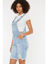 Load image into Gallery viewer, Kan Can - 90s BF Denim Overall Shorts
