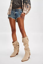 Load image into Gallery viewer, FAITH FRINGE WESTERN BOOT / SUNSTONE SAND SUEDE
