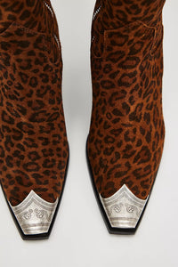 BRAYDEN WESTERN BOOT / LEOPARD SUEDE