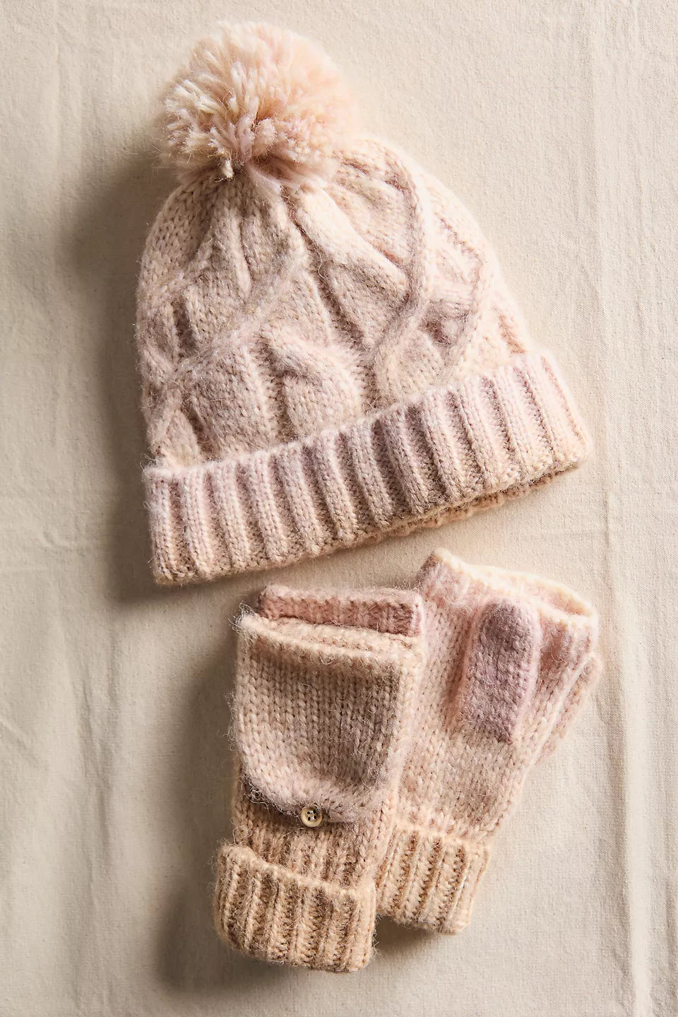 RAINBOW RUN HAT + GLOVE S / IVORY