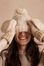 Load image into Gallery viewer, RAINBOW RUN HAT + GLOVE S / IVORY
