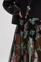 Load image into Gallery viewer, FIORITURA MAXI SKIRT / BLACK
