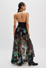 Load image into Gallery viewer, FIORITURA MAXI SKIRT / BLACK
