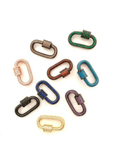 Load image into Gallery viewer, Karli Buxton - Chunky Enamel Chain Necklace, 18&quot; / Purple &amp; Rose gold
