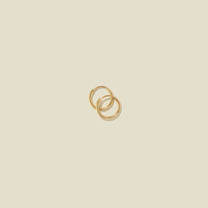 Made By Mary - Mini Hoop Earrings: Gold Filled
