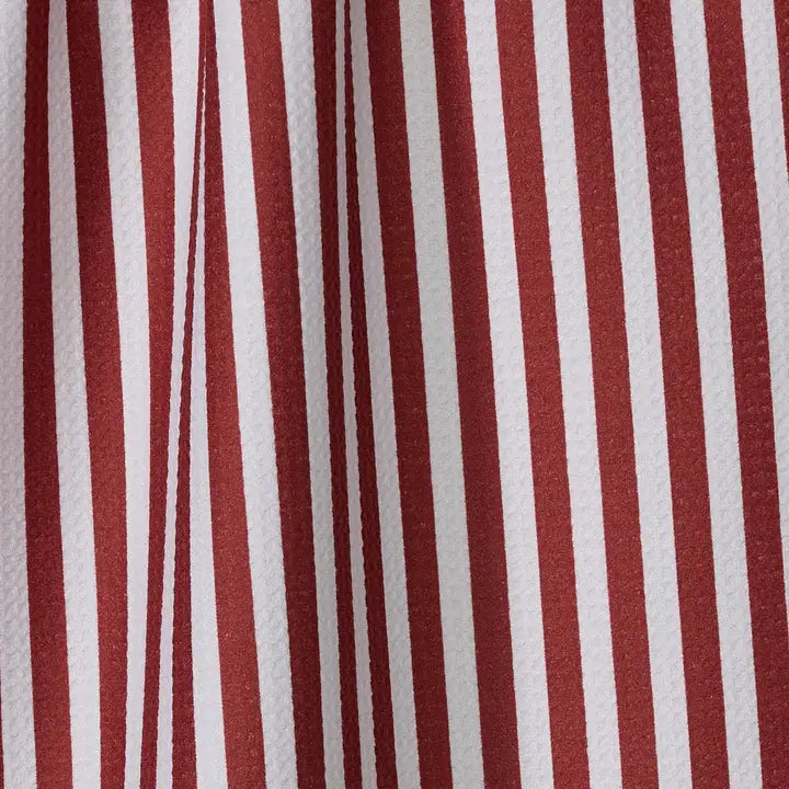 Geometry- Ribbon Red Tea Towel