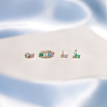 Load image into Gallery viewer, Girls Crew - Flora and Fauna Earring Set: Gold
