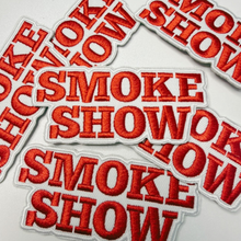 Load image into Gallery viewer, TEELUX - 3.5" Smoke Show -  Embroidered Hat Patch
