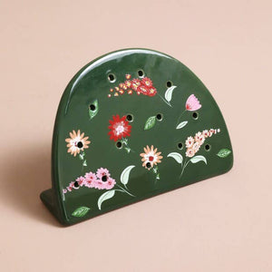 Lisa Angel - Forest Green Flower Earring Holder