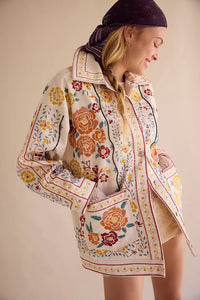 AVERY EMBELLISHED JACKET / PEARLED IVORY