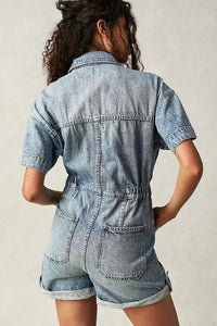 Free People - We The Free Marci Cuffed Shortalls