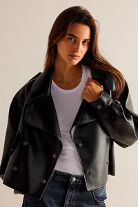 FREE PEOPLE --  We The Free Alexis Vegan Leather Jacket