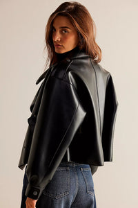 FREE PEOPLE --  We The Free Alexis Vegan Leather Jacket