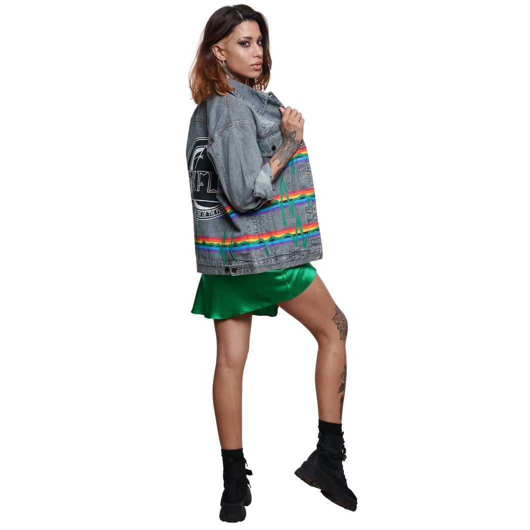 Wren and Glory - 'Pink Floyd' Denim Jacket - Women