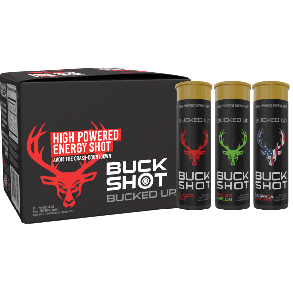 BUCKED UP- Buck Shot High Powered Energy Shot - 2 OZ SOLD INDIVIDUALLY!!!!!!!