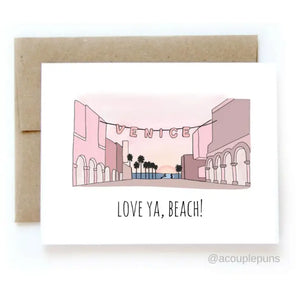 ACOUPLEPUNS - Love Ya Beach - White and Pink