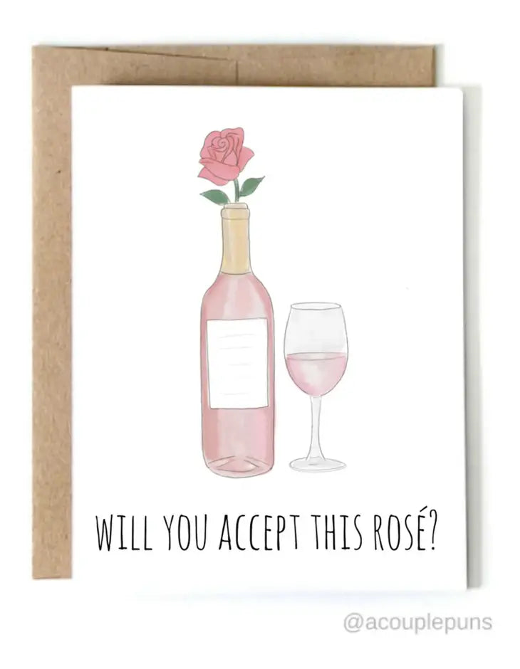 ACOUPLEPUNS - Accept This Rose - White and Pink