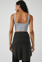 Load image into Gallery viewer, FREE PEOPLE - Scoop Neck Crop in Silver Brooke - Blue Gray
