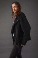 Load image into Gallery viewer, FREE PEOPLE - Rebel Knit Moto - Black
