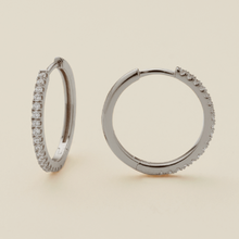 Load image into Gallery viewer, Made By Mary - Luxe Hoop Earrings- Silver 15mm
