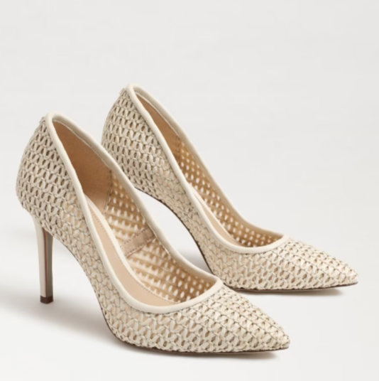SAM EDLEMAN - loraine white leather