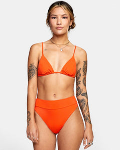 RVCA - Solid High Rise Cheeky Bottom - ORANGE