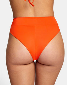 RVCA - Solid High Rise Cheeky Bottom - ORANGE